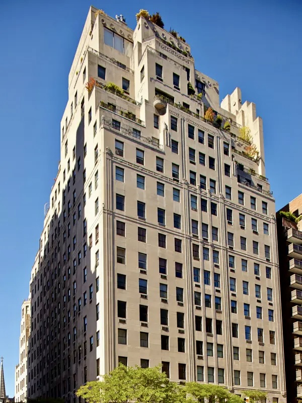 Luxury residential building exterior at 740 Park Avenue