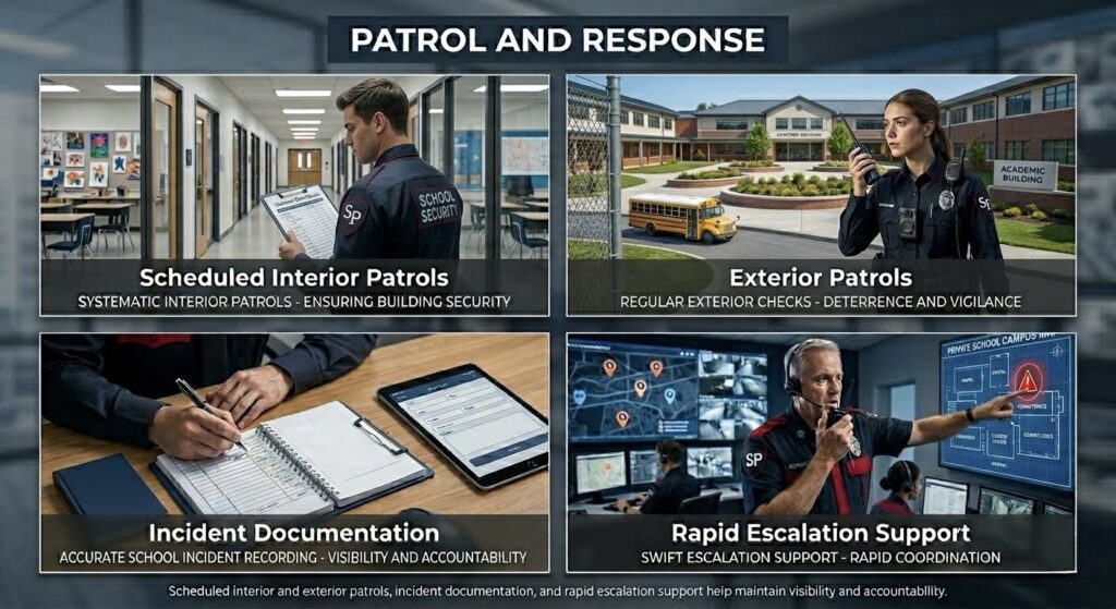 Commercial property patrol and response